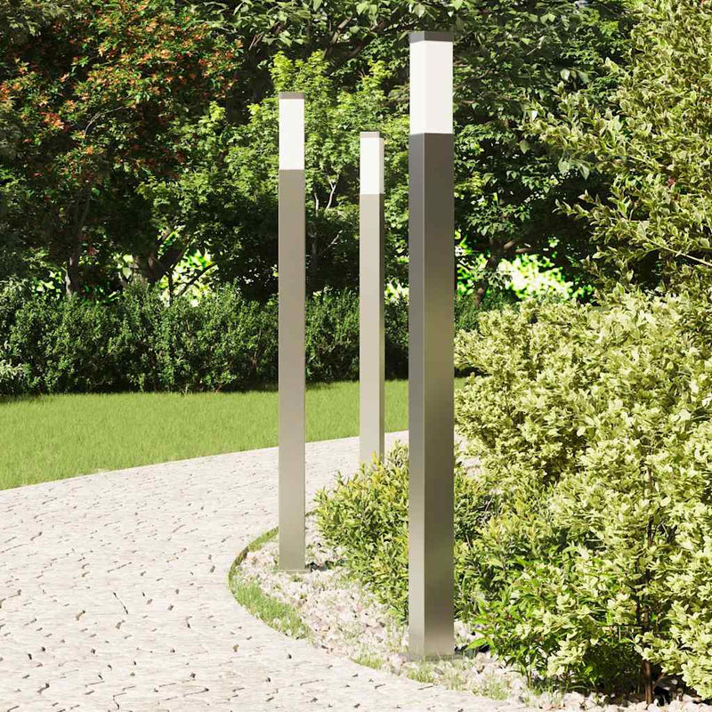 Load image into Gallery viewer, Vidaxl bolderverlichting 3 stuks 110 cm rvs ip44