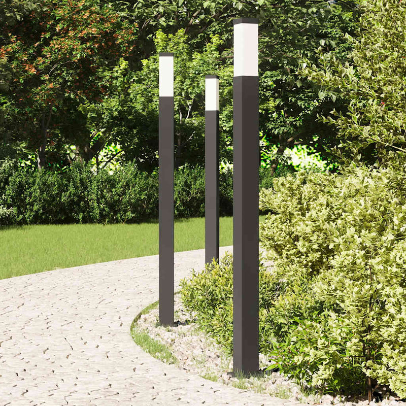Load image into Gallery viewer, Vidaxl bolderverlichting 3 stuks 110 cm zwart ip44
