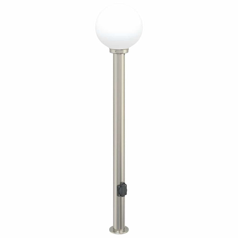 Load image into Gallery viewer, Vidaxl bolderarmatuur met stopcontact 120 cm rvs ip44