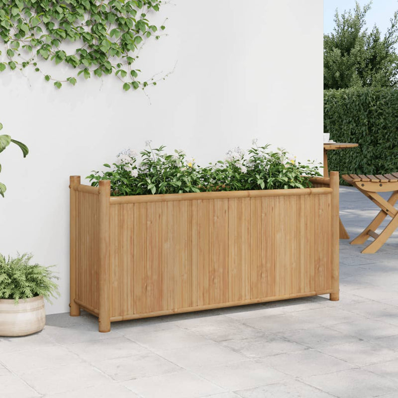 Load image into Gallery viewer, Vidaxl plantenbak 100x30x50 cm bamboe