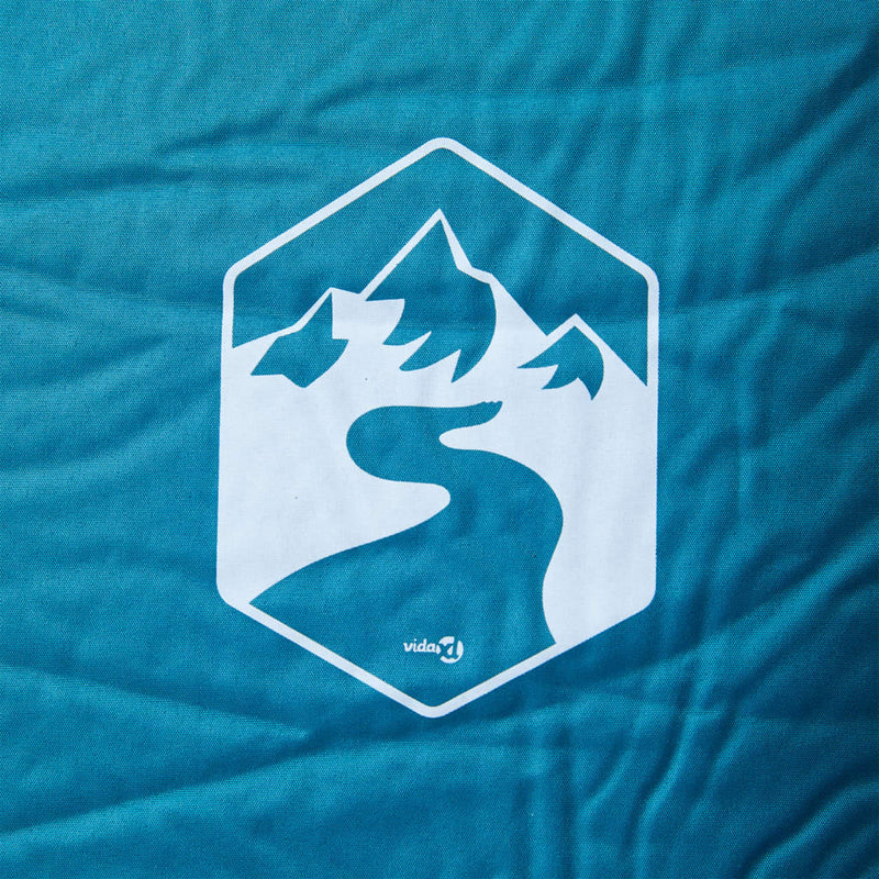 Load image into Gallery viewer, Vidaxl kampeermatras met kussen zelfopblazend 1-persoons turquoise