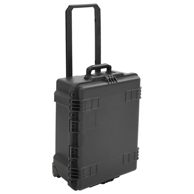 Load image into Gallery viewer, Vidaxl flightcase draagbaar 62,5x50x28,5 cm pp zwart