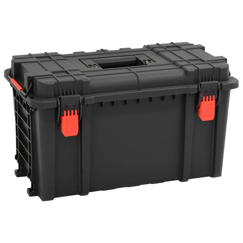 Load image into Gallery viewer, Vidaxl flightcase draagbaar 57x35x32,5 cm pp zwart