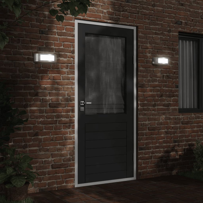 Load image into Gallery viewer, Vidaxl buitenwandlampen 2 st roestvrij staal zilverkleurig