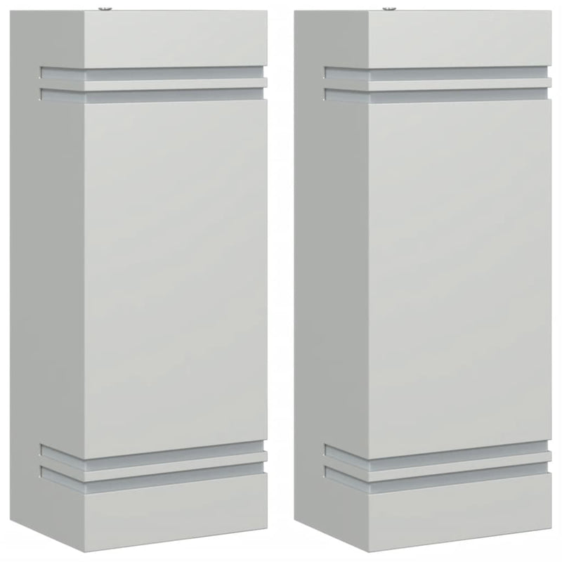 Load image into Gallery viewer, Vidaxl buitenwandlampen 2 st roestvrij staal zilverkleurig