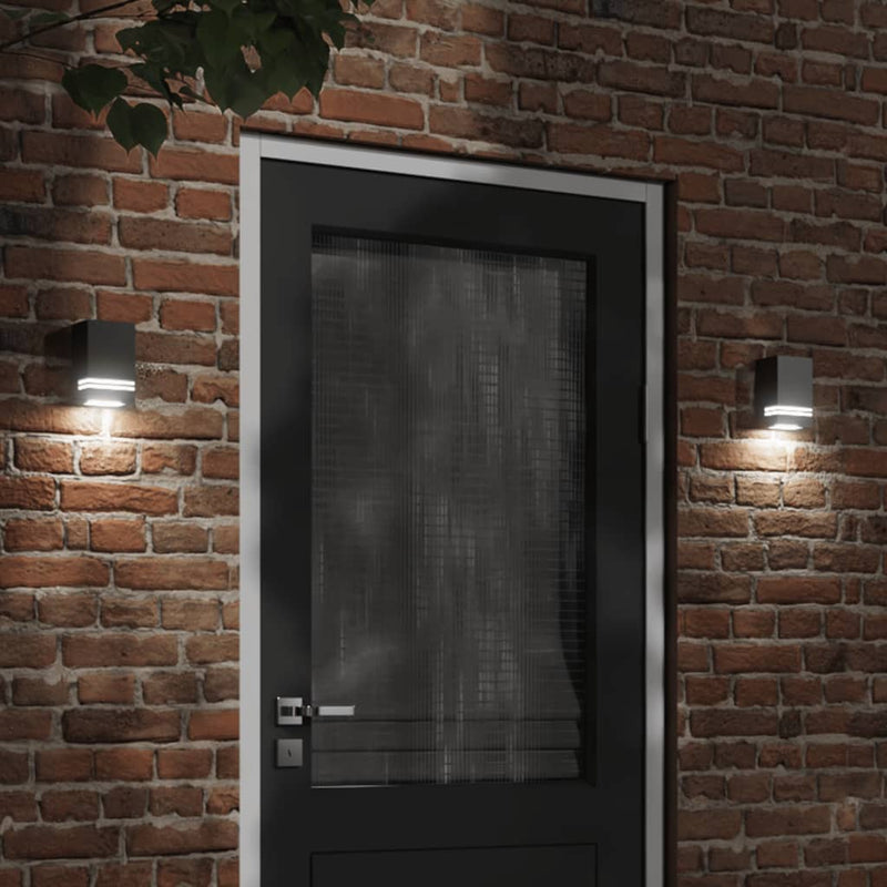 Load image into Gallery viewer, Vidaxl buitenwandlamp roestvrij staal zwart