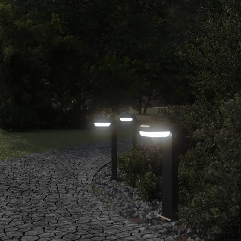 Load image into Gallery viewer, Vidaxl buitenlampen staand 3 st 50 cm gegoten aluminium zwart