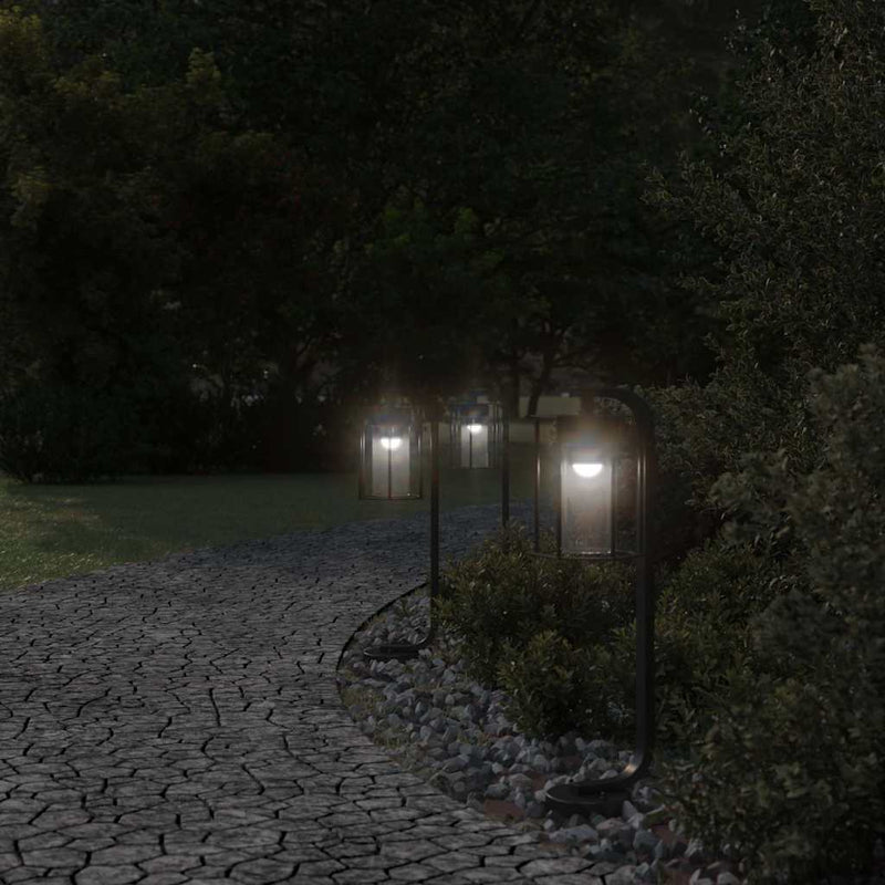 Load image into Gallery viewer, Vidaxl vloerlamp voor buiten 3 st 60 cm roestvrij staal zwart