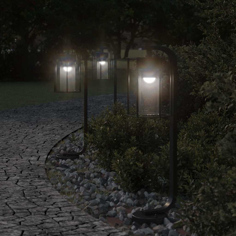 Load image into Gallery viewer, Vidaxl vloerlamp voor buiten 3 st 60 cm roestvrij staal zwart