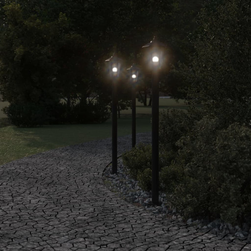 Load image into Gallery viewer, Vidaxl vloerlamp voor buiten 120 cm roestvrijstaal zwart