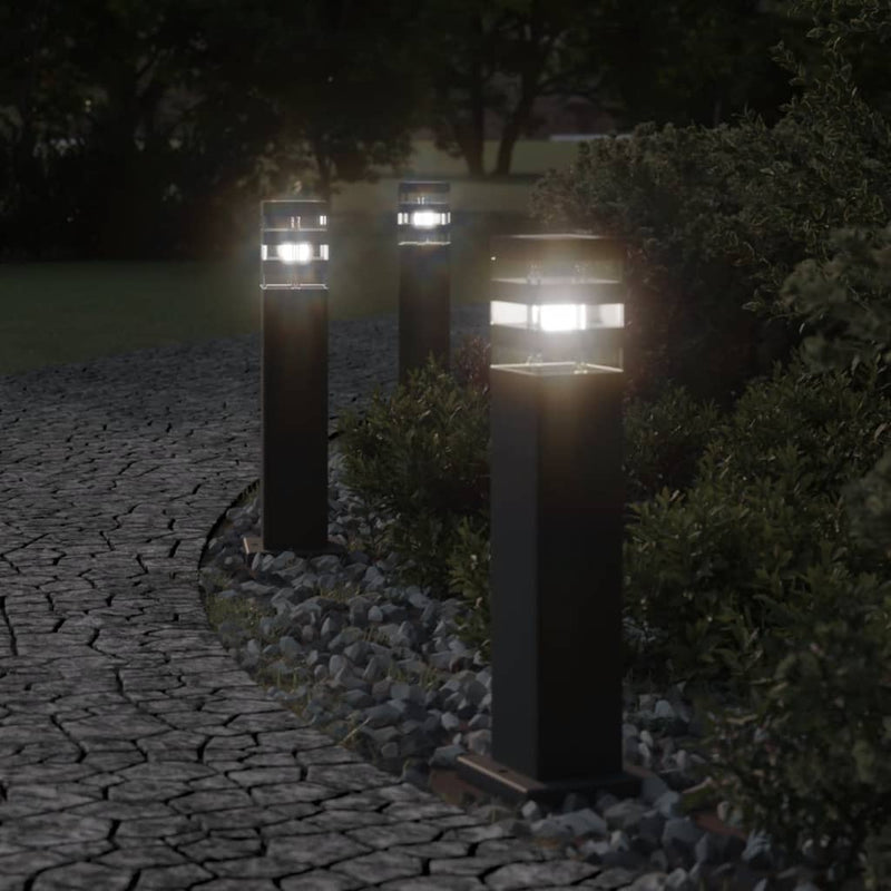 Load image into Gallery viewer, Vidaxl vloerlampen voor buiten 50 cm aluminium zwart