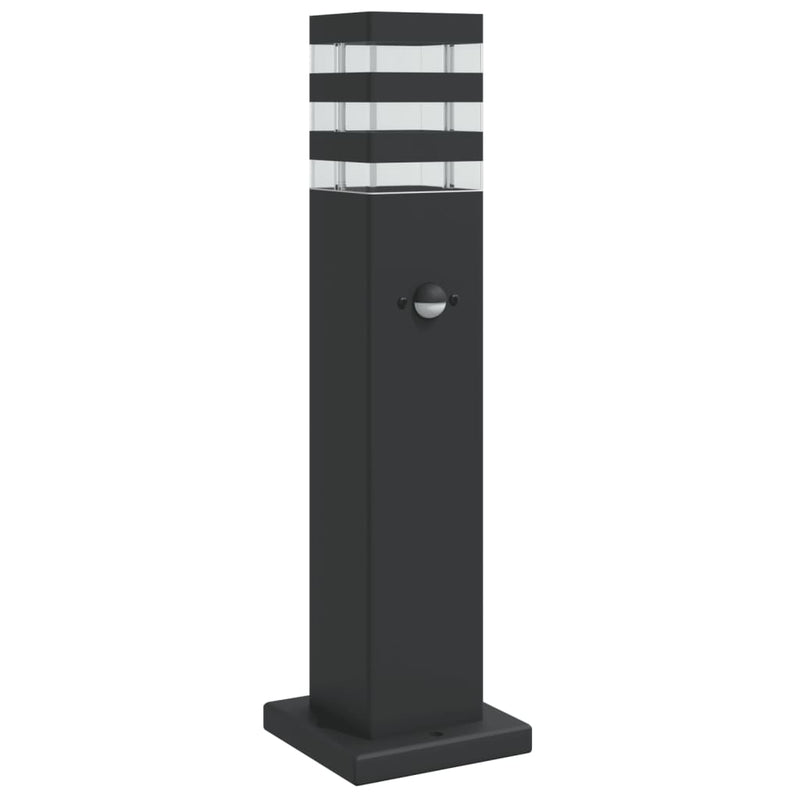 Load image into Gallery viewer, Vidaxl vloerlampen voor buiten met sensor 50 cm aluminium zwart