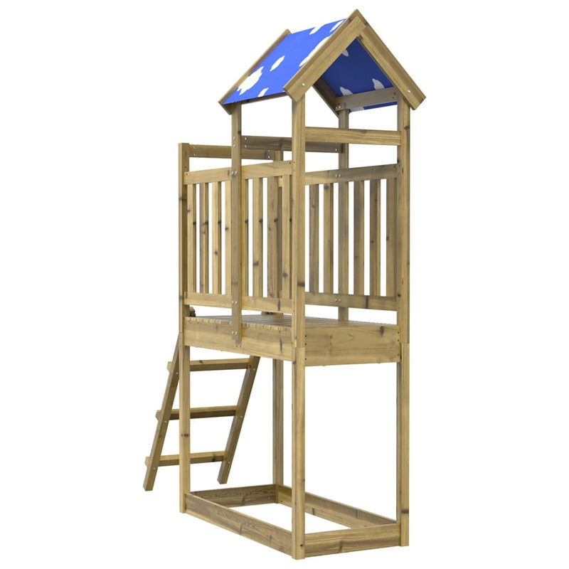 Load image into Gallery viewer, Vidaxl speeltoren ladder 110,5x52,5x215 cm geïmpregneerd grenenhout