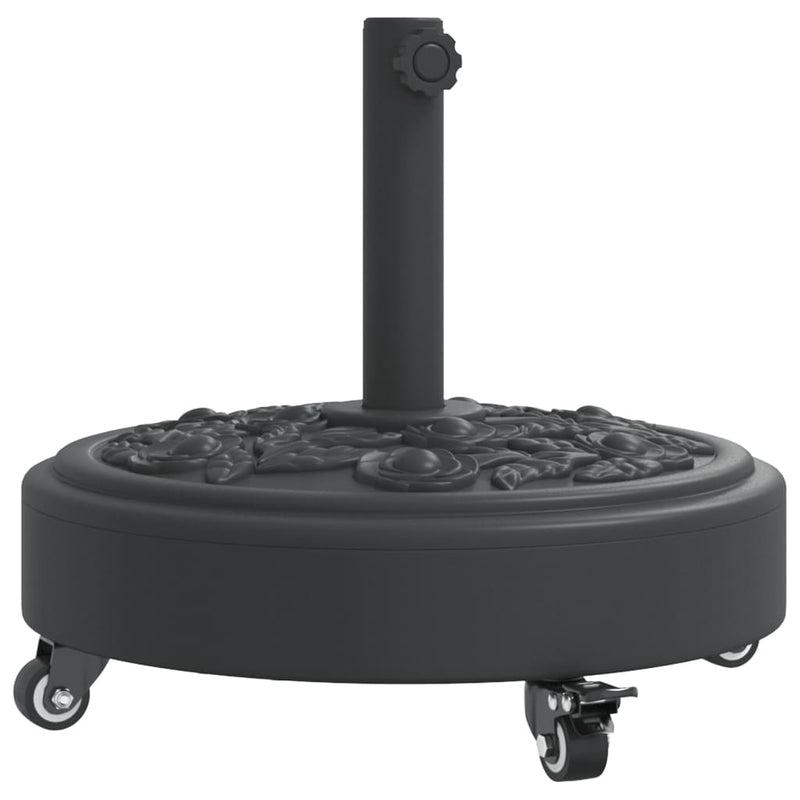 Load image into Gallery viewer, Vidaxl parasolvoet met wielen voor stok van ø38 48 mm 27 kg rond