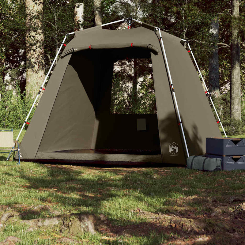 Load image into Gallery viewer, Vidaxl vistent 4-persoons snelontgrendeling olijfgroen