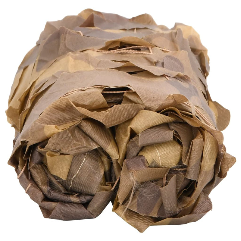 Load image into Gallery viewer, Vidaxl camouflagenet met opbergzak 809x207 cm zandkleurig