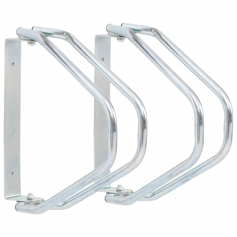 Load image into Gallery viewer, Vidaxl fietsstandaard 2 st wandmontage gegalvaniseerd staal