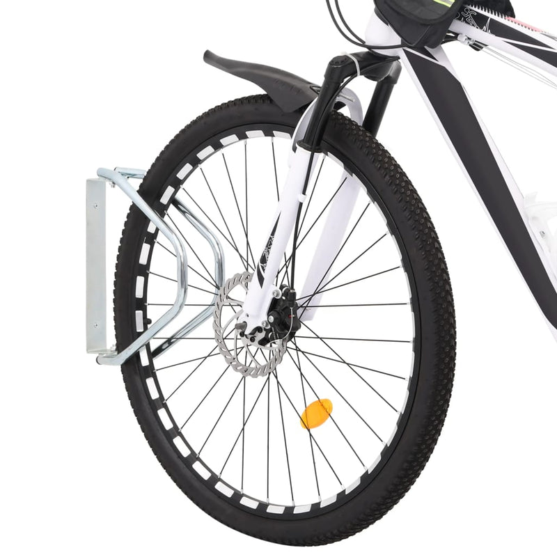 Load image into Gallery viewer, Vidaxl fietsstandaard 2 st wandmontage gegalvaniseerd staal