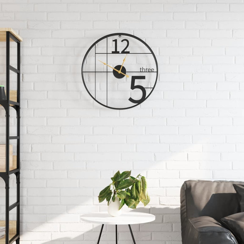 Load image into Gallery viewer, Vidaxl wandklok ø50 cm ijzer zwart