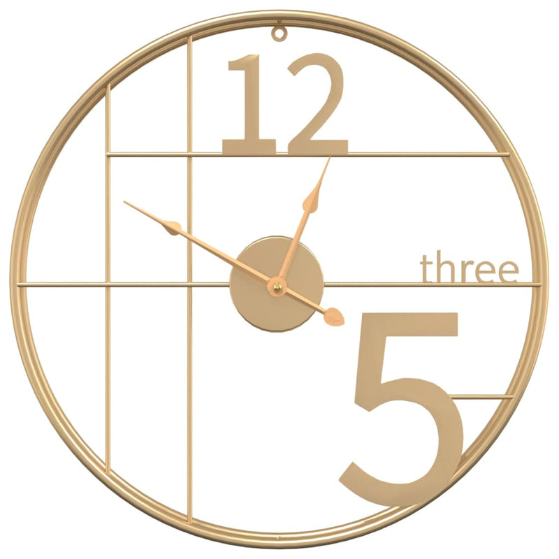 Load image into Gallery viewer, Vidaxl wandklok ø50 cm ijzer goudkleurig