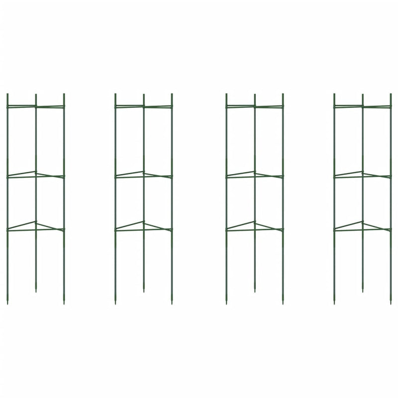 Load image into Gallery viewer, VidaXL Tomatenkooien 4 st 116 cm staal en polypropeen