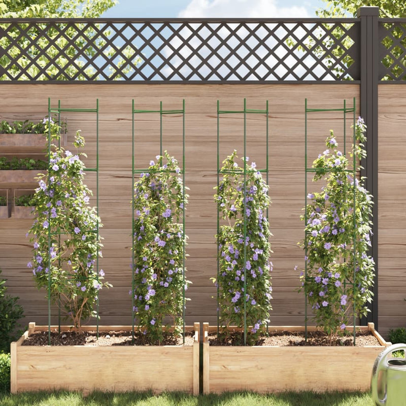 Load image into Gallery viewer, VidaXL Tomatenkooien 4 st 154 cm staal en polypropeen