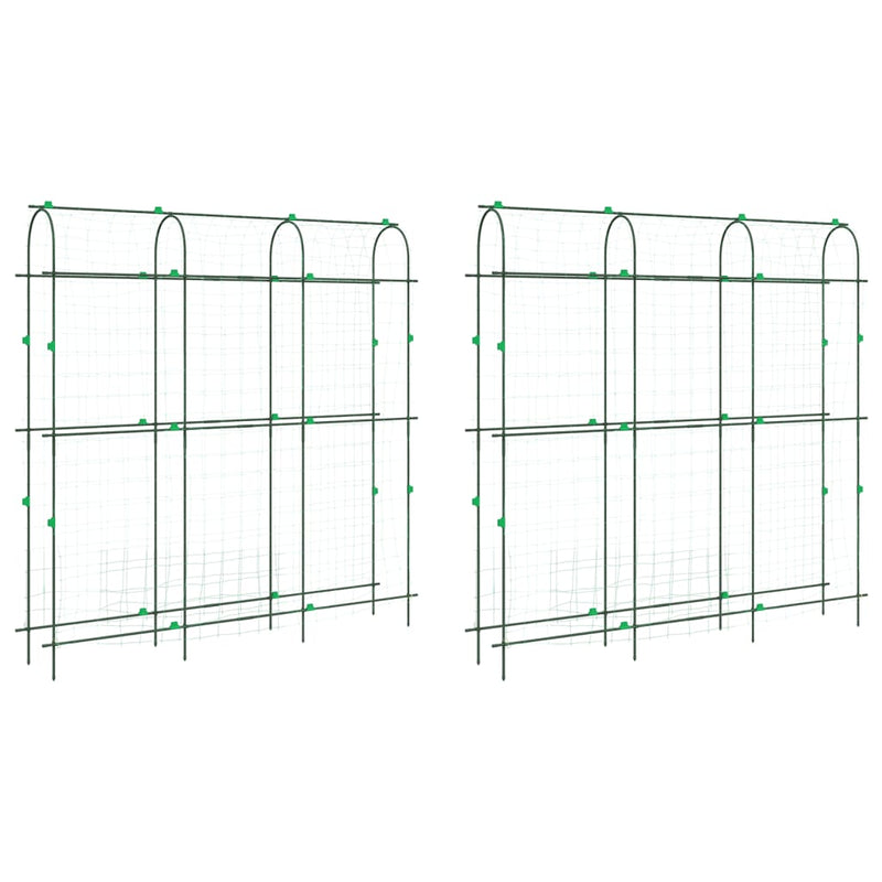 Load image into Gallery viewer, Vidaxl plantenklimrekken 2 st u-frame staal