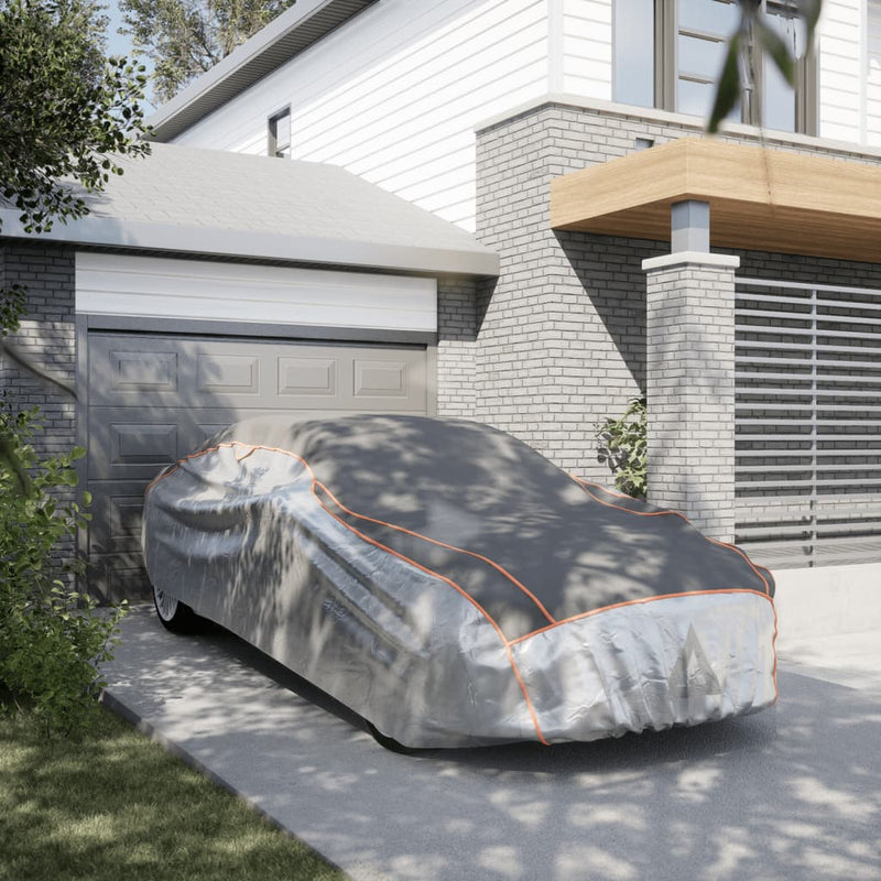 Load image into Gallery viewer, Vidaxl autohoes voor sedan hagelbescherming s zilverkleurig en grijs