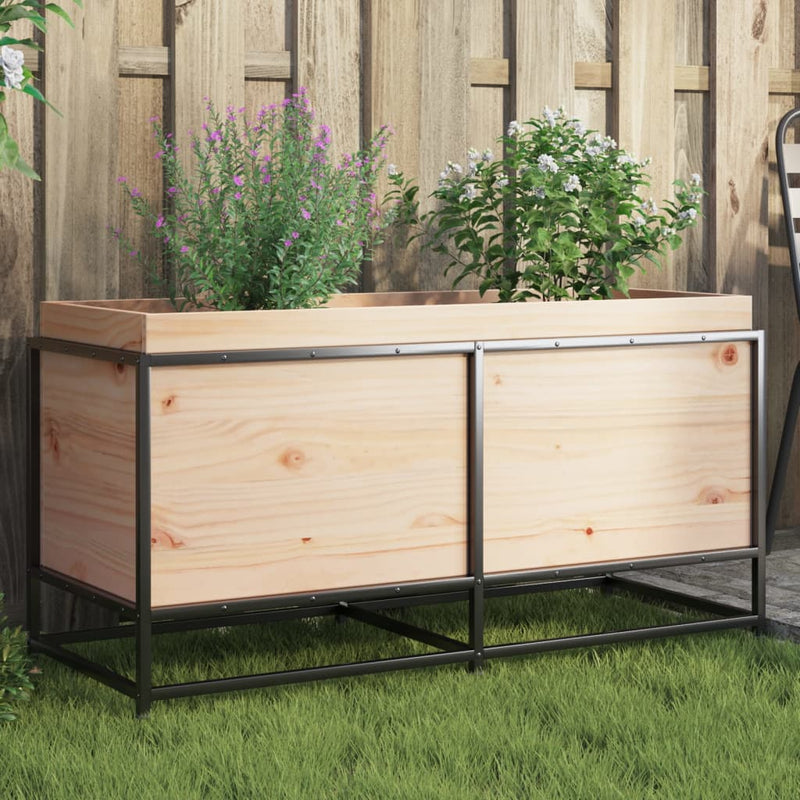Load image into Gallery viewer, Vidaxl plantenbak 100x40x50 cm massief grenenhout