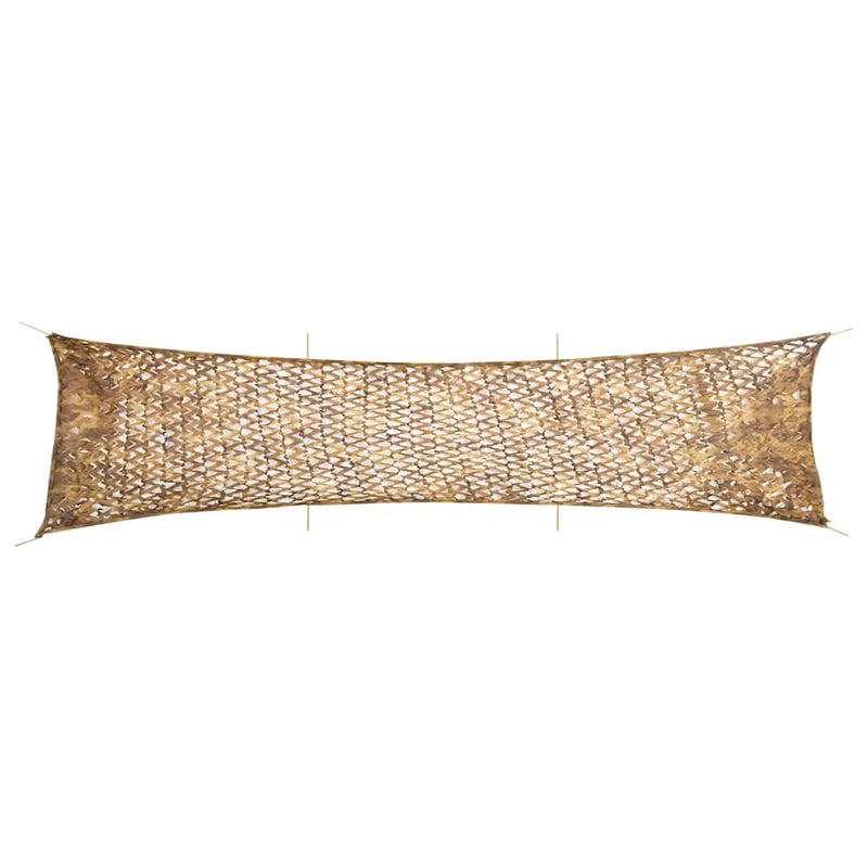 Load image into Gallery viewer, Vidaxl camouflagenet met opbergzak 613x138 cm zandkleurig