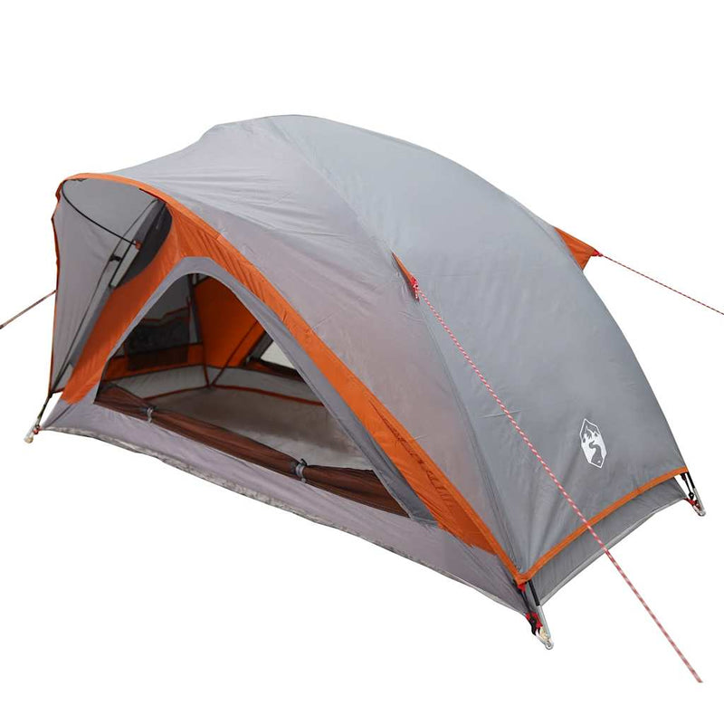 Load image into Gallery viewer, Vidaxl tent 1-persoons waterdicht grijs en oranje