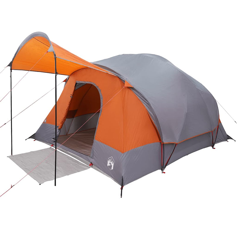 Load image into Gallery viewer, Vidaxl tunneltent 8-persoons waterdicht grijs en oranje