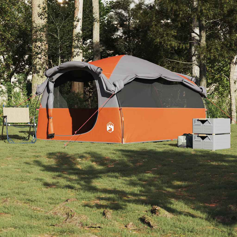 Load image into Gallery viewer, Vidaxl tunneltent 6-persoons waterdicht grijs en oranje