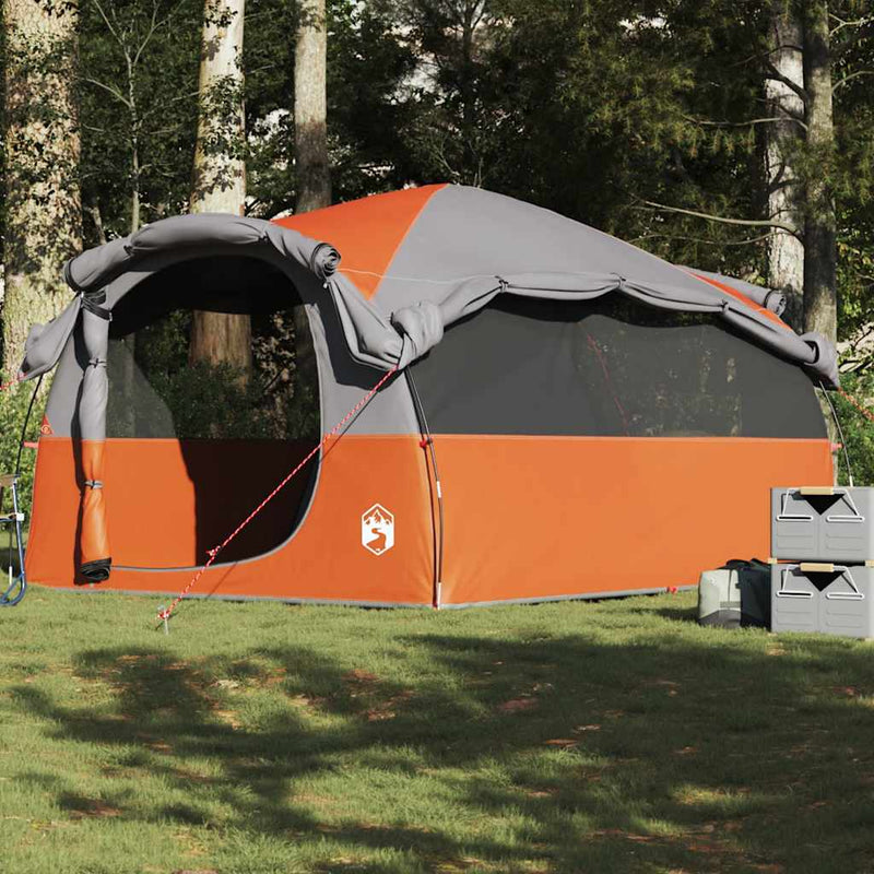 Load image into Gallery viewer, Vidaxl tunneltent 6-persoons waterdicht grijs en oranje