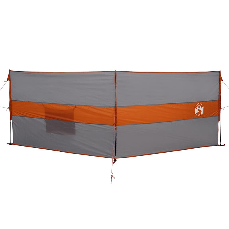Load image into Gallery viewer, Vidaxl windscherm camping waterdicht 344x120 cm grijs en oranje