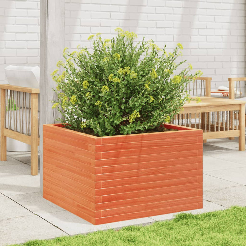 Load image into Gallery viewer, Vidaxl plantenbak 70x70x45,5 cm massief grenenhout wasbruin