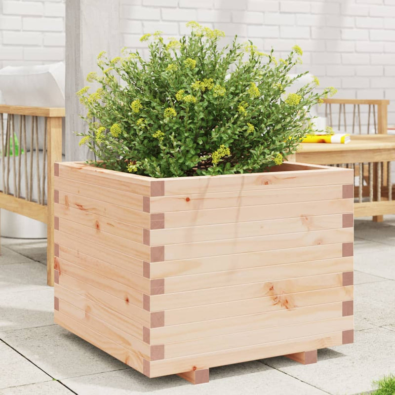 Load image into Gallery viewer, Vidaxl plantenbak 60x60x49,5 cm massief grenenhout