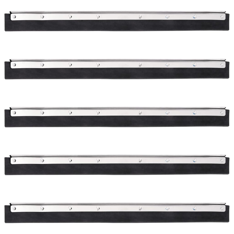 Load image into Gallery viewer, Vidaxl vloerwisserkoppen 5 st 60,5x2x5 cm staal en rubber