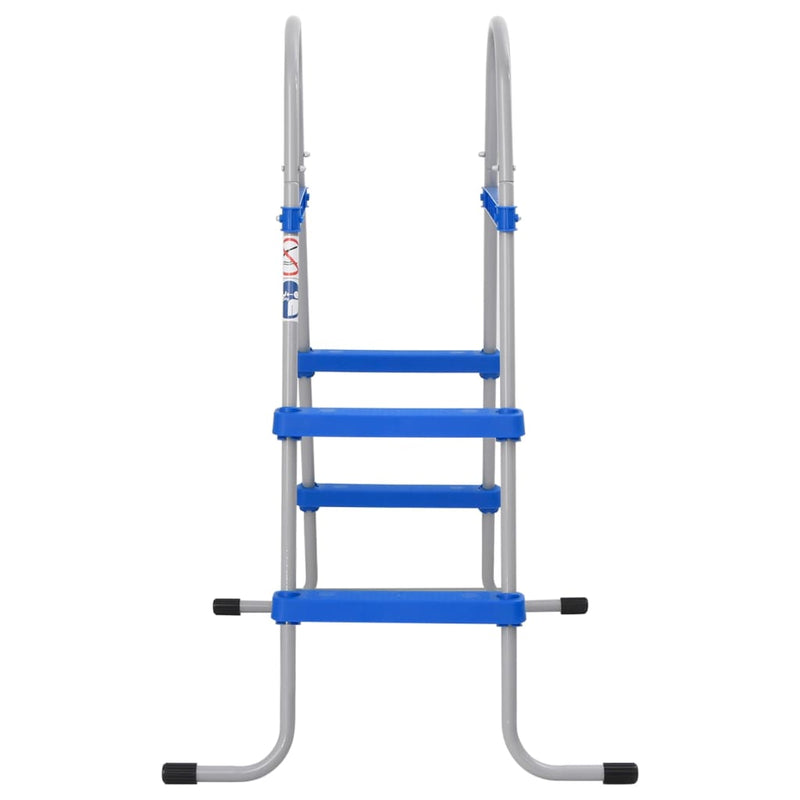 Load image into Gallery viewer, Vidaxl zwembadladder voor bovengronds zwembad 84 cm staal en kunststof