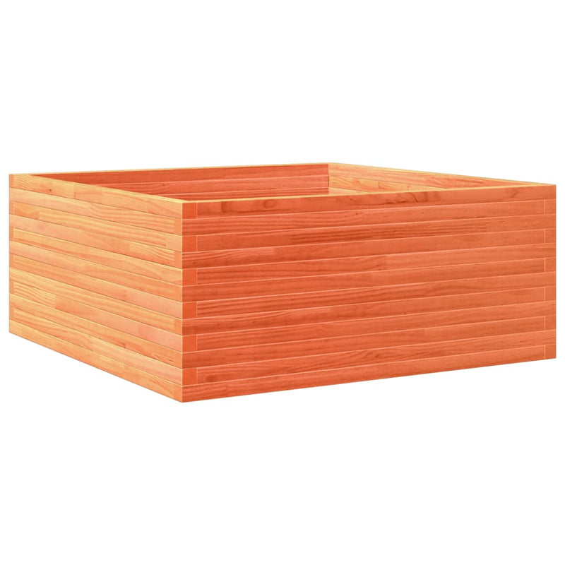 Load image into Gallery viewer, VidaXL Plantenbak 110x110x46 cm massief grenenhout wasbruin
