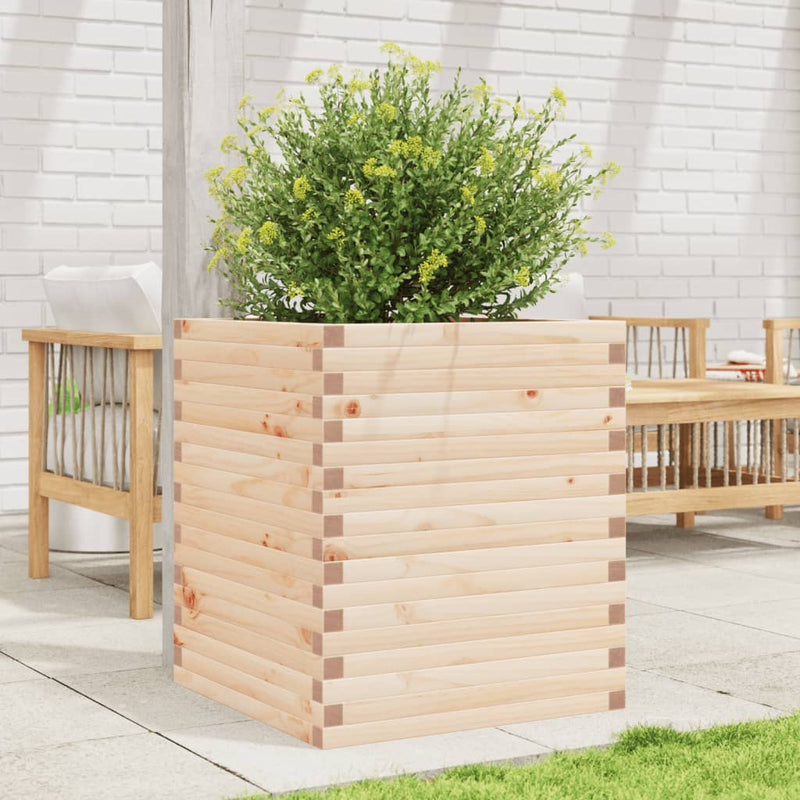 Load image into Gallery viewer, VidaXL Plantenbak 60x60x68,5 cm massief grenenhout