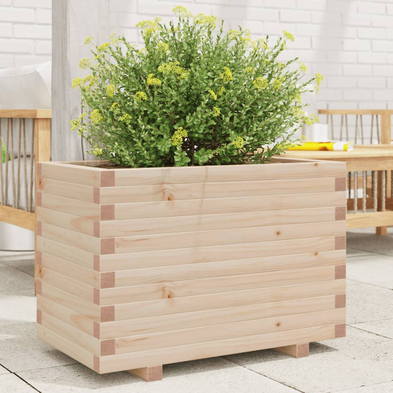 Load image into Gallery viewer, VidaXL Plantenbak 70x40x49,5 cm massief grenenhout
