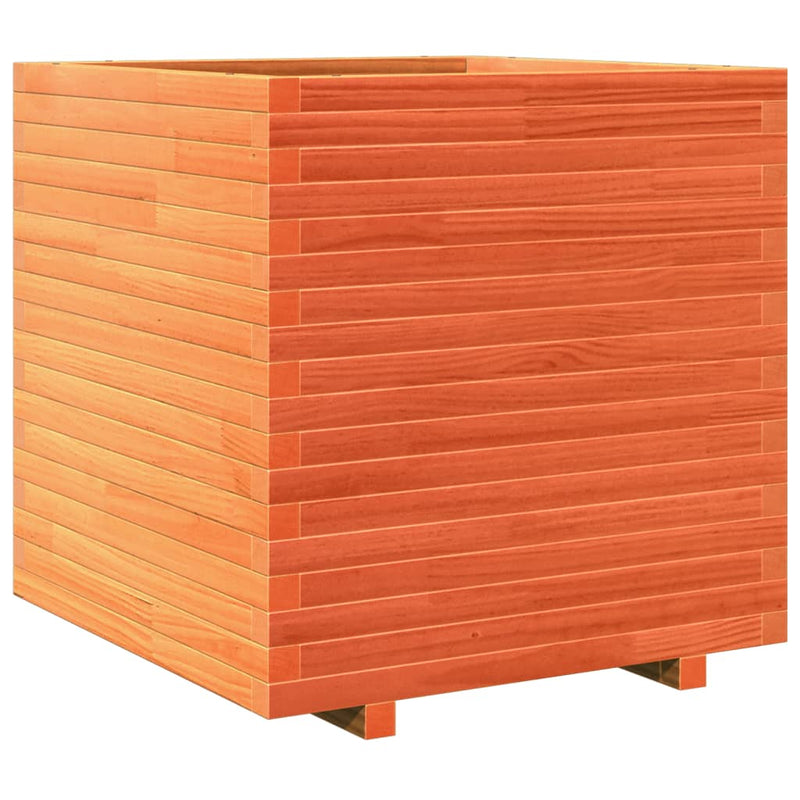Load image into Gallery viewer, VidaXL Plantenbak 70x70x72 cm massief grenenhout wasbruin