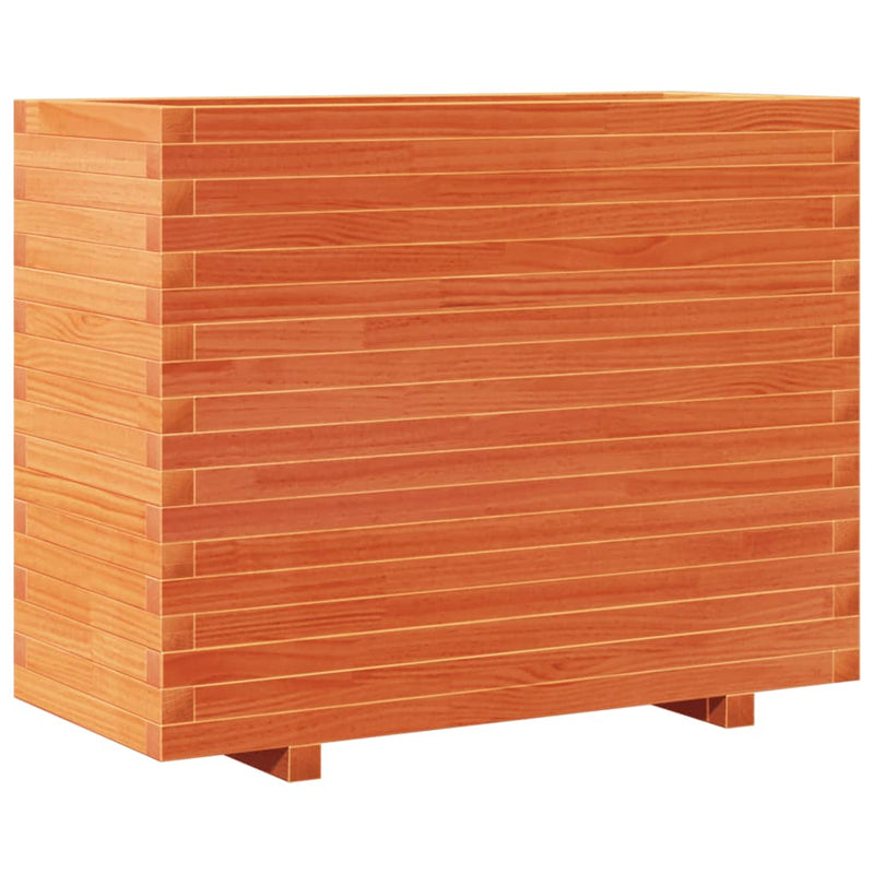 Load image into Gallery viewer, VidaXL Plantenbak 90x40x72 cm massief grenenhout wasbruin