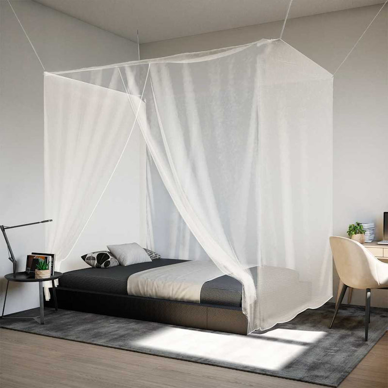 Load image into Gallery viewer, Vidaxl hangende klamboe 156 gaas 220x100x150 cm wit
