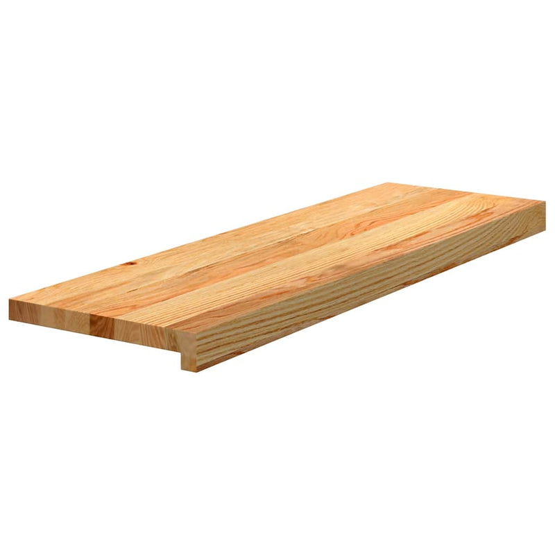 Load image into Gallery viewer, Vidaxl traptreden 4 st 80x25x2 cm massief eikenhout lichtbruin