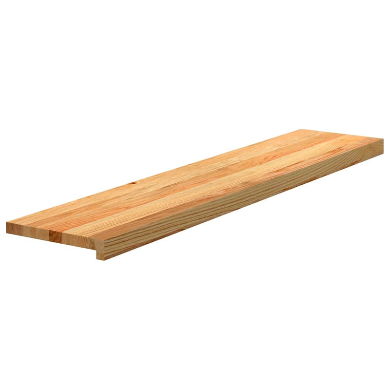 Load image into Gallery viewer, Vidaxl traptreden 4 st 120x25x2 cm massief eikenhout lichtbruin