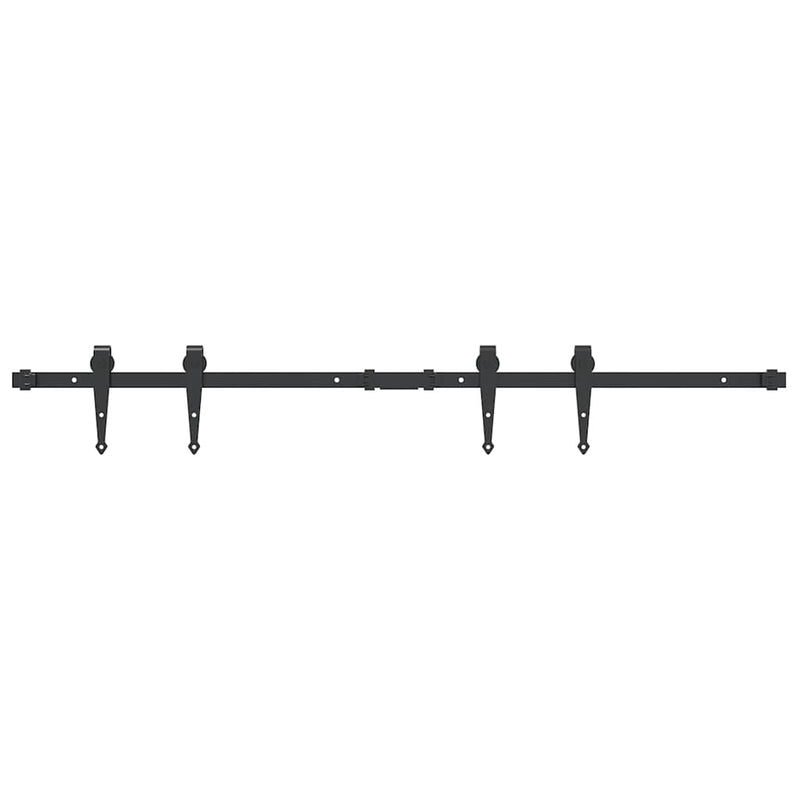 Load image into Gallery viewer, Vidaxl ophangset voor schuifdeur 122 cm koolstofstaal