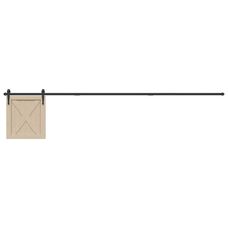 Load image into Gallery viewer, Vidaxl ophangset voor schuifdeur 244 cm koolstofstaal