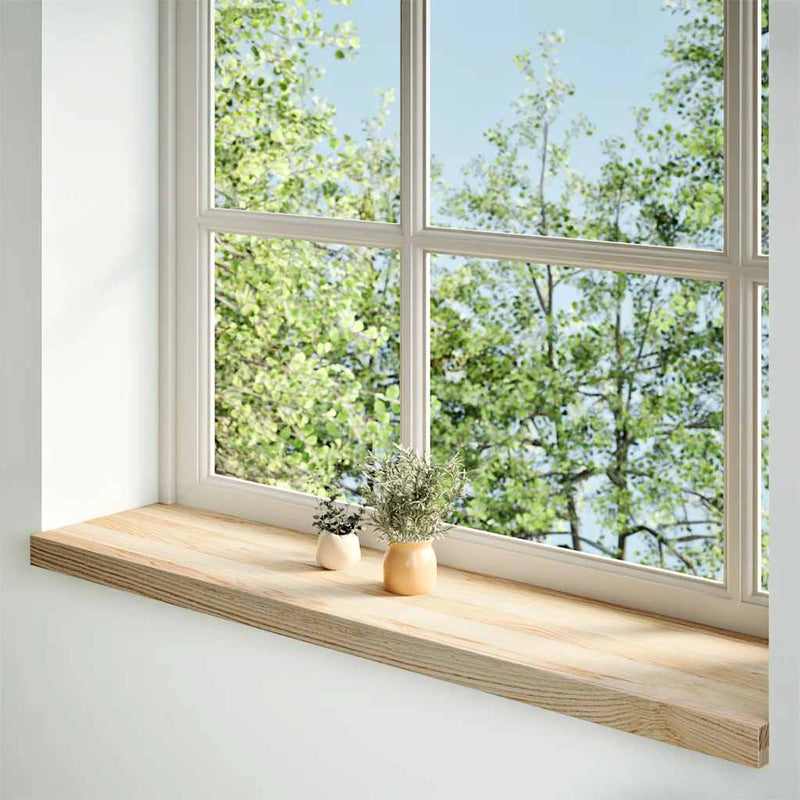 Load image into Gallery viewer, Vidaxl vensterbanken 2 st onbehandeld 100x30x2 cm massief eikenhout
